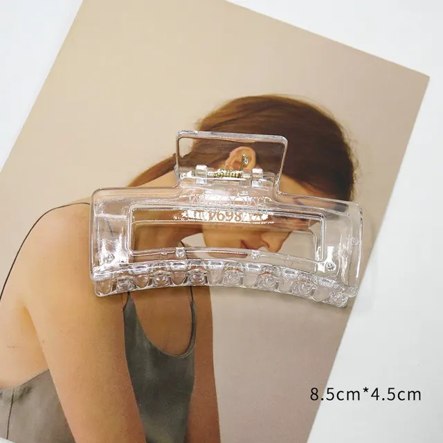 Large Solid Color Frosted Women's Grip Temperament Waterproof Transparent - Shop at LoveMi
