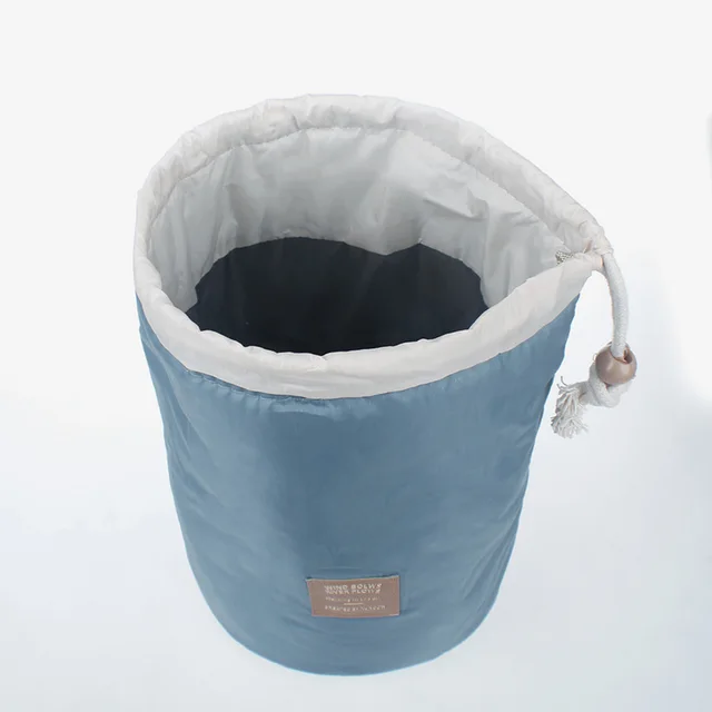 Portable Beam Storage Bag Cosmetic Storage Bag Cute Bucket Bag Blue - Shop at LoveMi