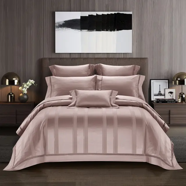 High Density 100S Horse Cotton Jacquard Set Of Pink - Shop at LoveMi