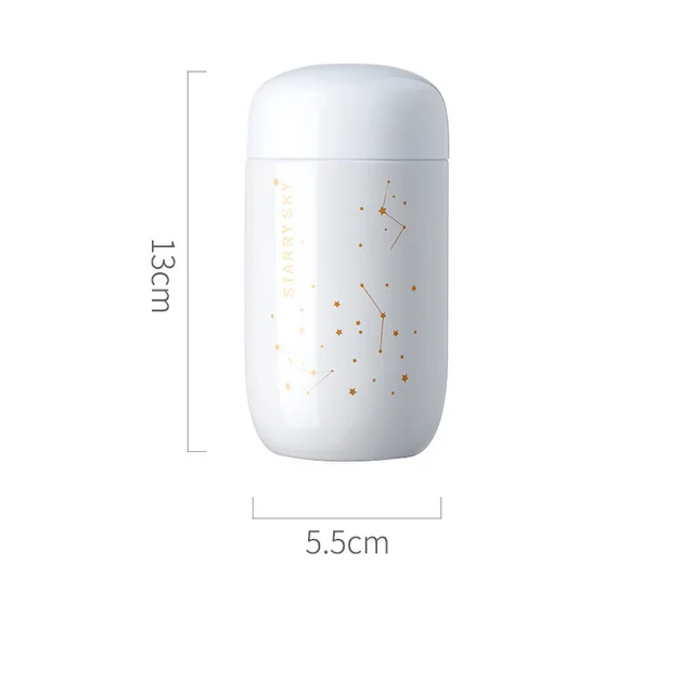 Vacuum Flask Portable Ladies Mini Water Cup Is Small And Cute White - Shop at LoveMi