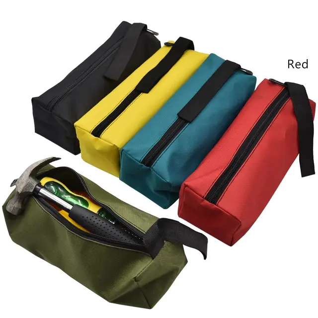 Oxford Canvas Waterproof Storage Hand Tool Bag Screws Nails Red - Shop at LoveMi
