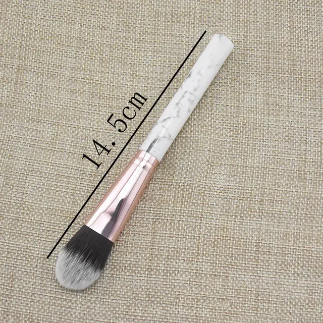 Single Marble Makeup Brush Pattern Flame Repairing Highlight Blush Brush - Shop at LoveMi