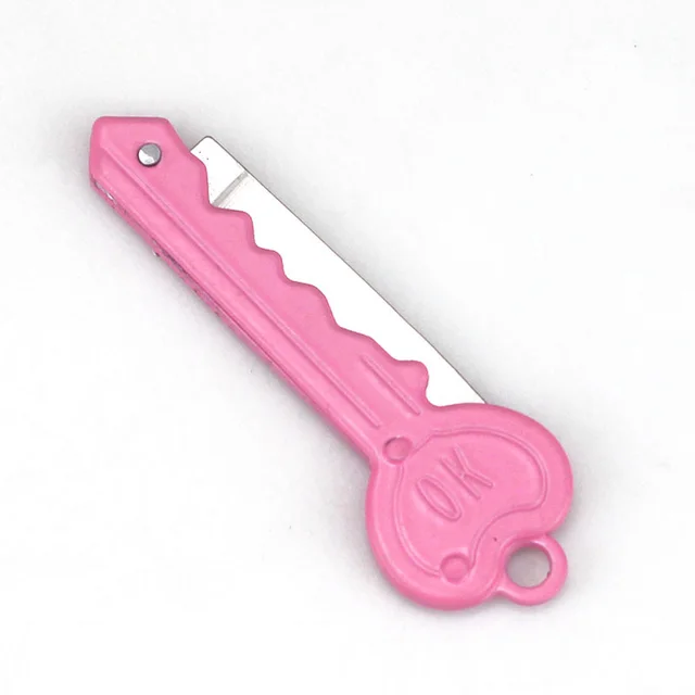 Portable mini knife folding portable outdoor knives Dark Pink - Shop at LoveMi