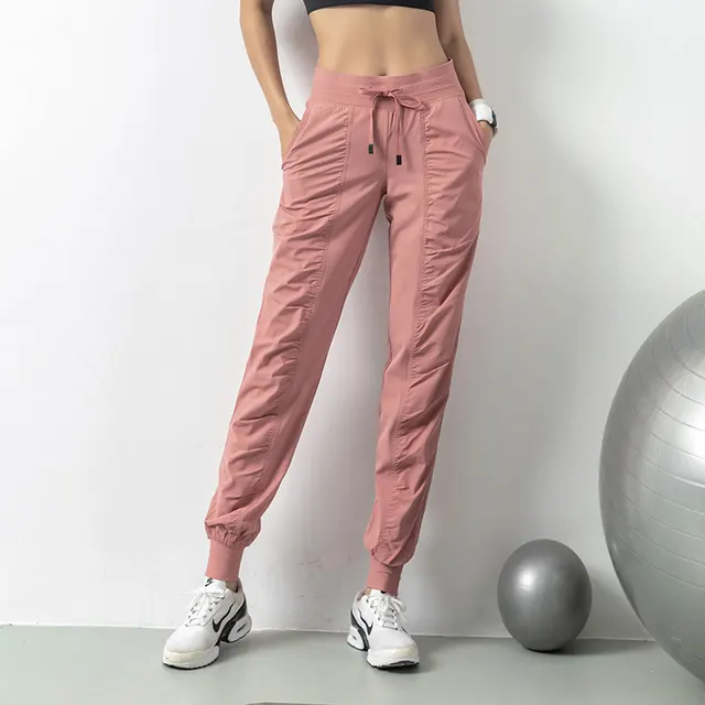 New Style Quick Drying Breathable Fitness Trousers Pink - Shop at LoveMi