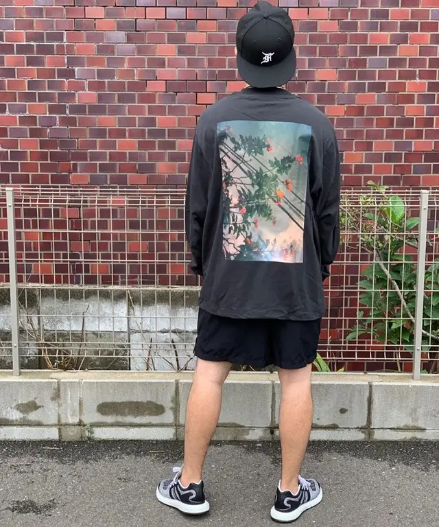 Fog Flower Of God No Pilling Of Combed Cotton Long Sleeve Black - Shop at LoveMi