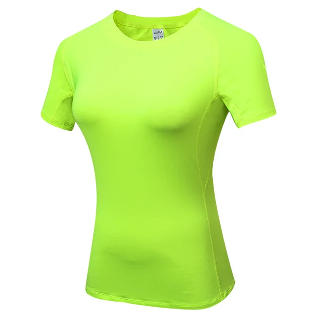 Sports Fitness Yoga Training Running, Wicking And Quick Drying Short Sleeve T shirt Green - Shop at LoveMi