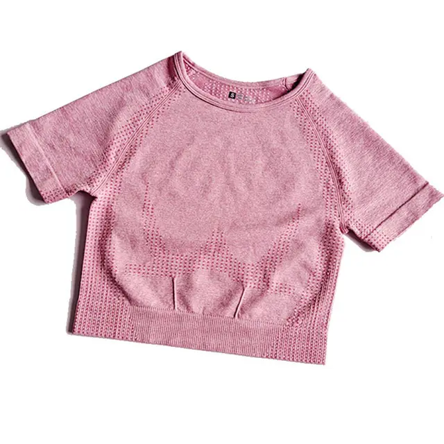 Yoga Short Suit Sports Suit Seamless and Quick Drying Sports Women Pink - Shop at LoveMi