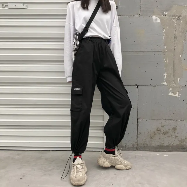 Harajuku Style All match Street Shrinking Footwear Men's and Women's Overalls Black - Shop at LoveMi