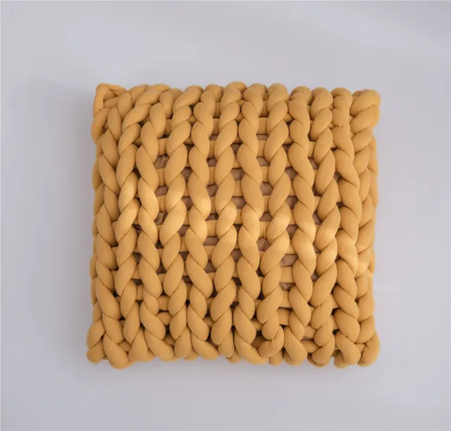 Seamless Thick Tube Pillow Cushion Home Soft Assembly Decoration With Core Yellow - Shop at LoveMi