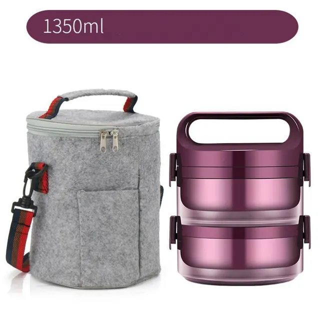 Stainless Steel Insulated Student Portable Partitioned Lunch Box - Shop at LoveMi
