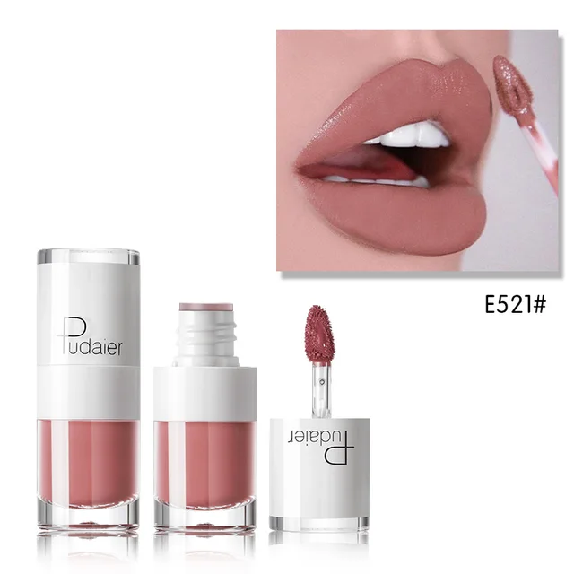 Small White Bottle Matte Lip Gloss Does Not Decolorize and Does Not Stick to Cup Lip Glaze P - Shop at LoveMi