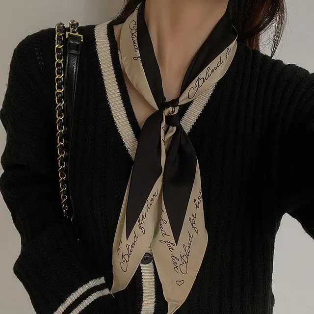 All Match Korean Small Scarf and Long Headwear Tie Headband - Shop at LoveMi