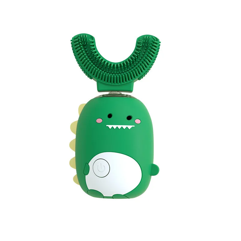 Smart Sonic U-Shaped Children's Electric Toothbrush - Green