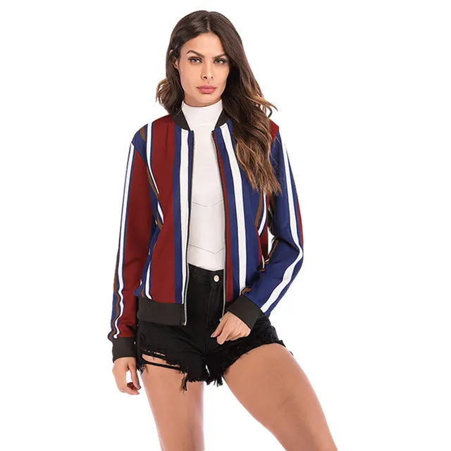 New Style Baseball Uniform Jacket Casual Top Wine Red - Shop at LoveMi