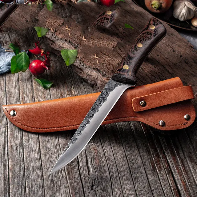 Hand Forged Slaughter Boning Knife, Skinning And Cutting Knife - Shop at LoveMi