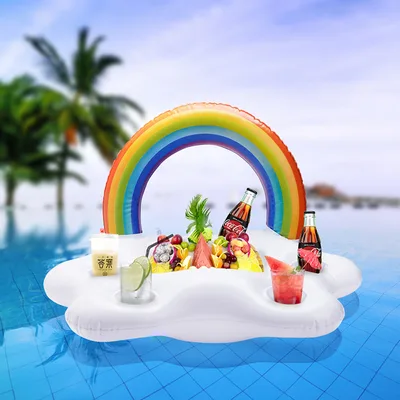 Water Inflatable Rainbow Toy Cup Holder Rainbow - Shop at LoveMi