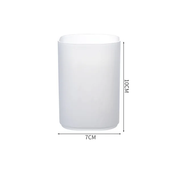 Simple Transparent Frosted Multifunctional Stationery Tube White - Shop at LoveMi