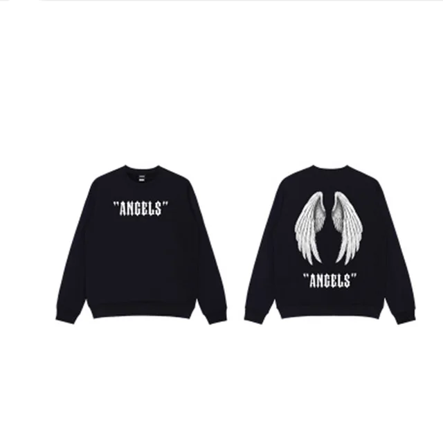 Devil Big Wings Print Loose Couple Long Sleeves - Shop at LoveMi