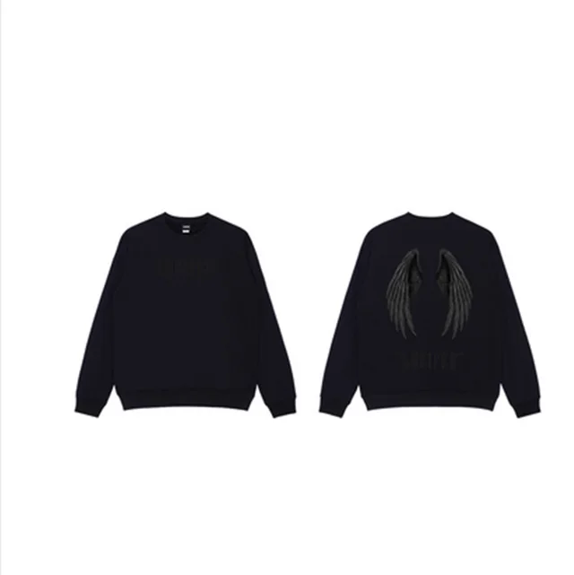 Devil Big Wings Print Loose Couple Long Sleeves - Shop at LoveMi
