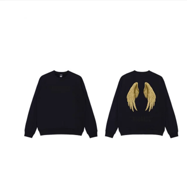 Devil Big Wings Print Loose Couple Long Sleeves - Shop at LoveMi