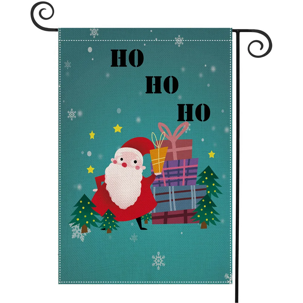 Banner Christmas Garden Flag Holiday Celebration Party Decoration