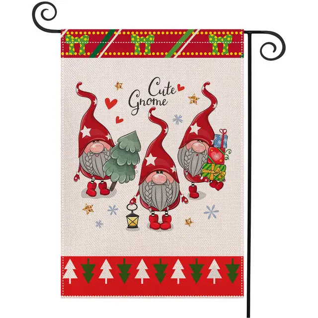 Banner Christmas Garden Flag Holiday Celebration Party Decoration - Shop at LoveMi