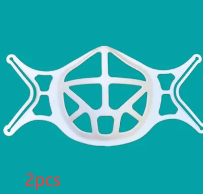 Anti stuff Inner Support Mouth And Nose Separation Silicone TPE Mask Blue 2Pcs - Shop at LoveMi