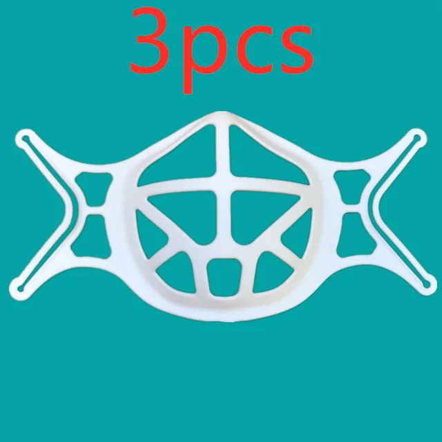 Anti stuff Inner Support Mouth And Nose Separation Silicone TPE Mask White3Pcs - Shop at LoveMi