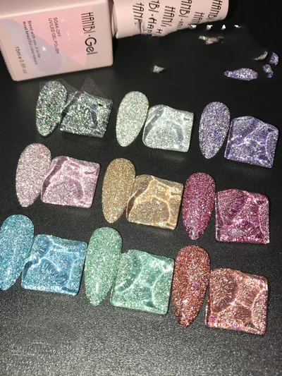 Web Celebrity Reflective Flash Glue 9 Colors Luminous Glue - Shop at LoveMi