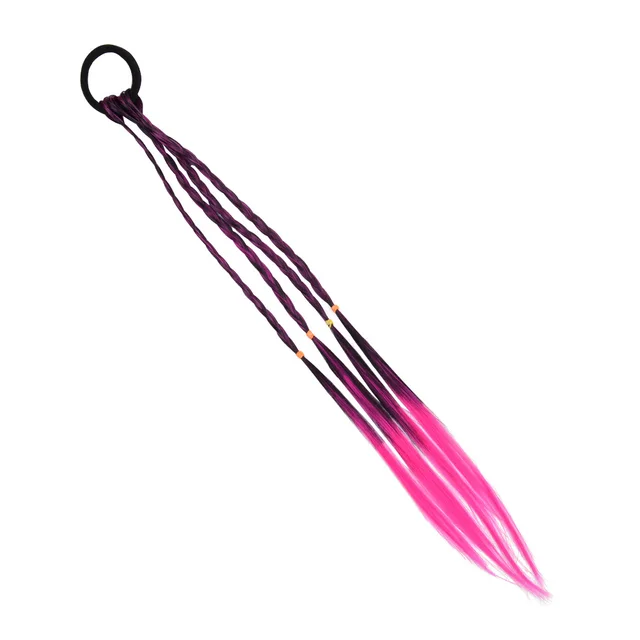Braid Dirty Braid Show Color Gradual Change Braid High Temperature Silk Pigtail Pink - Shop at LoveMi