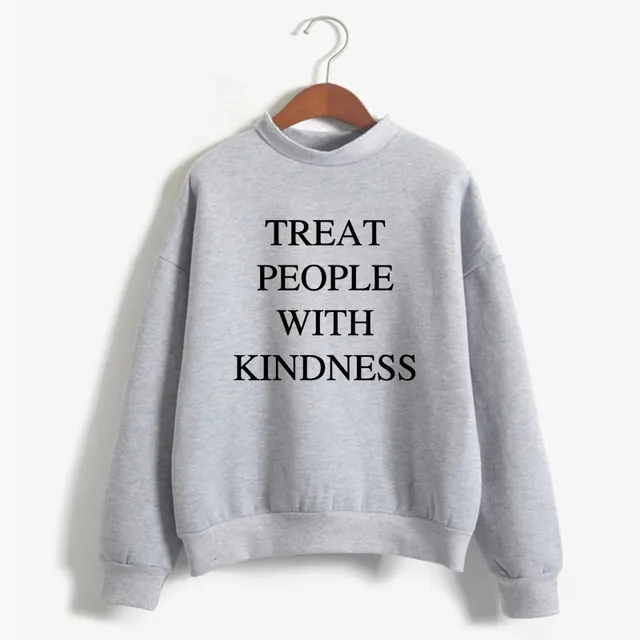 Round Neck Sweater European and American Alphabet Sweater Grey - Shop at LoveMi