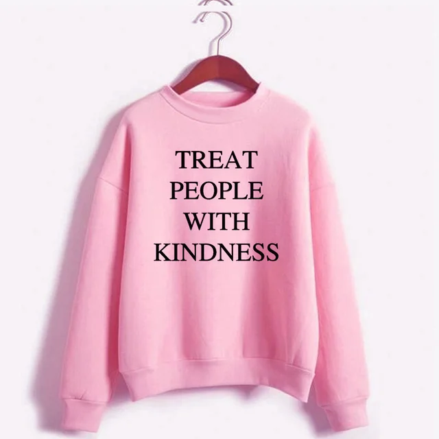 Round Neck Sweater European and American Alphabet Sweater Pink - Shop at LoveMi