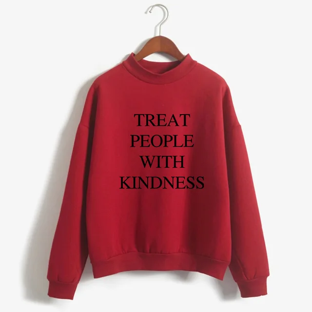 Round Neck Sweater European and American Alphabet Sweater Red - Shop at LoveMi