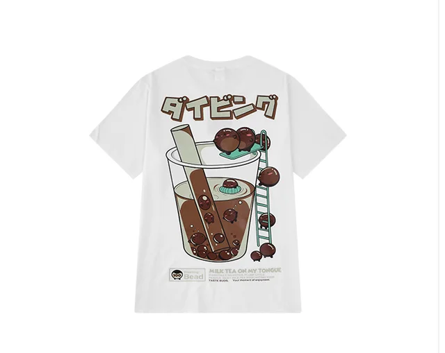 Men's Hip hop Loose fitting Couples Half Sleeve White - Shop at LoveMi