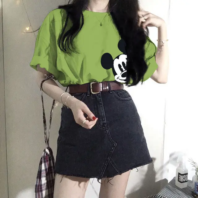Student Loose, All match Blouse With Half Sleeves Green - Shop at LoveMi