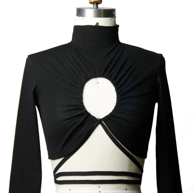 Net Celebrity High Neck Bottoming Shirt Black - Shop at LoveMi