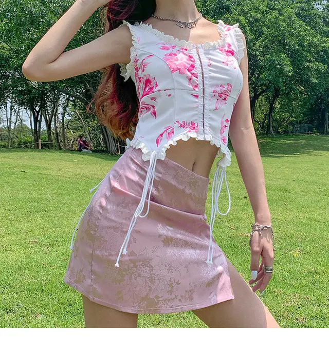Lace Slim Fit Sleeveless Vest Shirt White - Shop at LoveMi