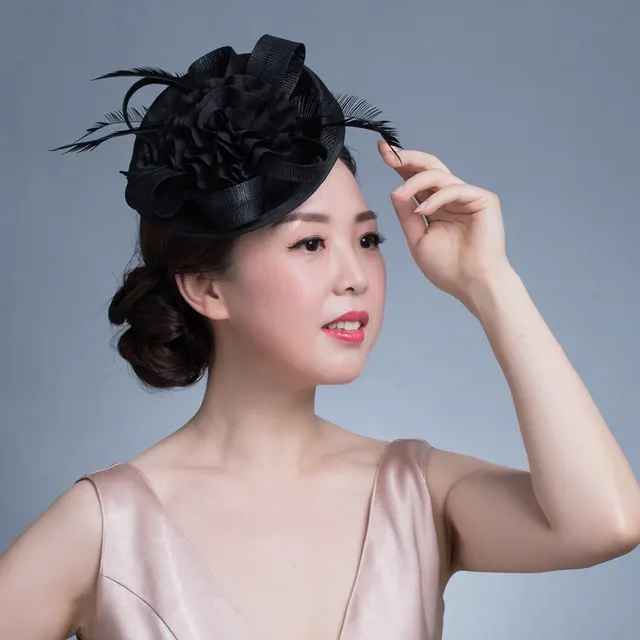 Fashionable And Simple Women's Linen Hat Headdress Black - Shop at LoveMi