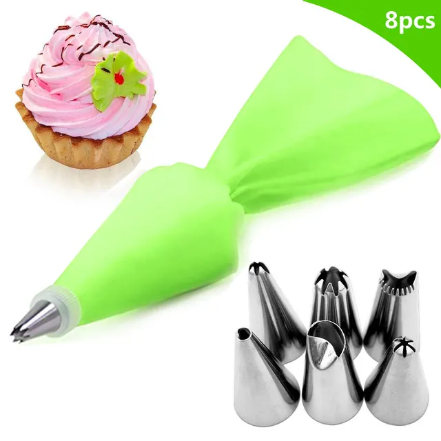 Cake Tool 4 Colors 6 Head Decorating Pouch Mouth Green - Shop at LoveMi