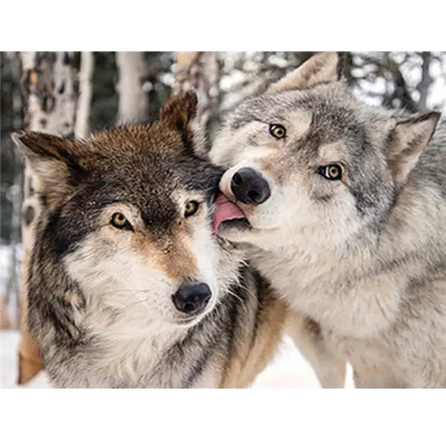 Wolf Diamond Cross Stitc h Animal Diamond Painting - Shop at LoveMi
