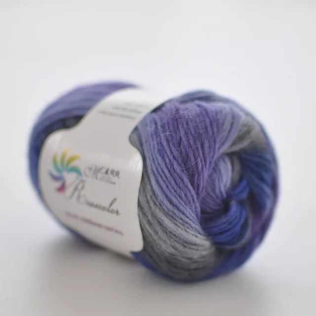 Long Section Dyed Wool Rainbow Thread Coat Shawl Scarf - Shop at LoveMi