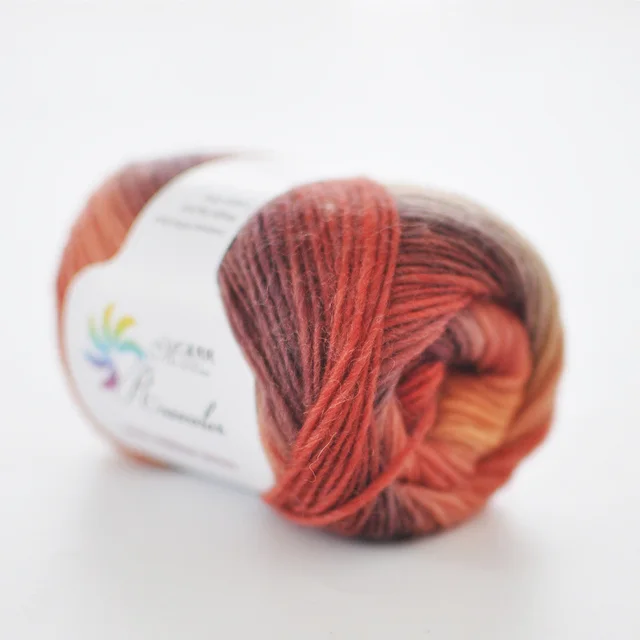 Long Section Dyed Wool Rainbow Thread Coat Shawl Scarf - Shop at LoveMi