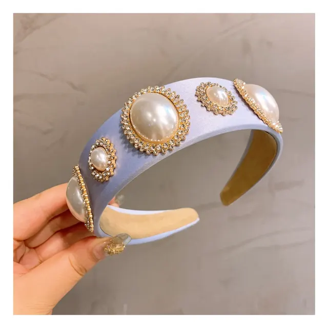 Jeweled Silk Bow Headband Variety Hairpin Headgear Purple - Shop at LoveMi