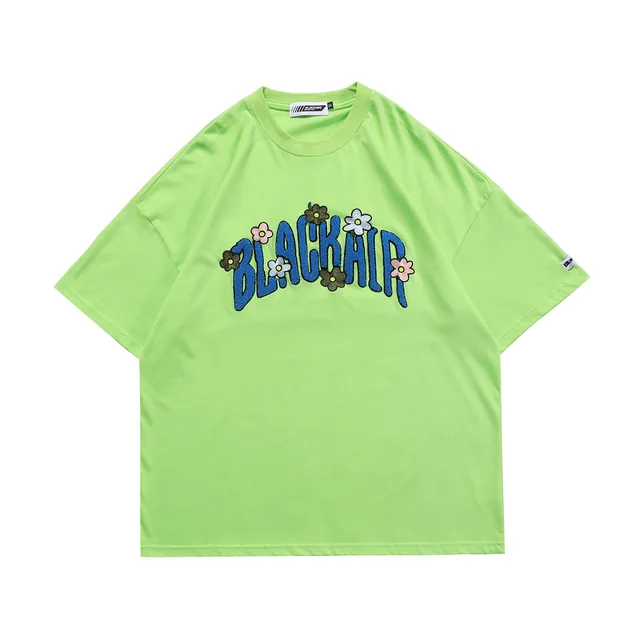 Basic Japanese Men's And Women's Short Sleeved T Shirt Green - Shop at LoveMi