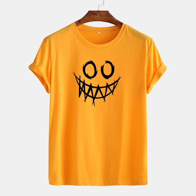 Men's T shirt Casual Loose Short Sleeve Yellow - Shop at LoveMi