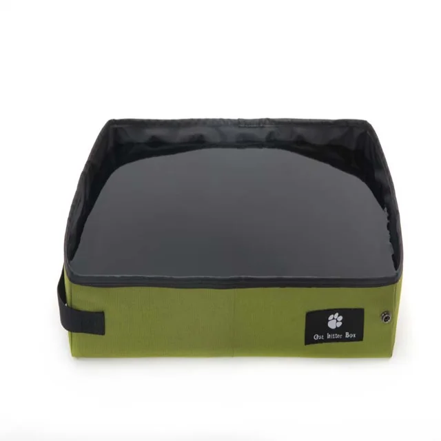 Outdoor Travel Portable Folding Cat Litter Box Green - Shop at LoveMi