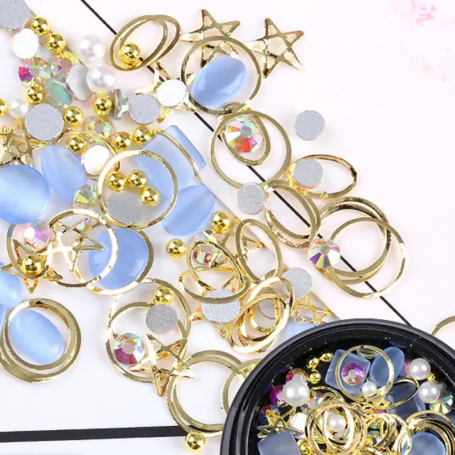 Nail Art Accessories Super Flash Diamond Nail Diamond Assortment - Shop at LoveMi