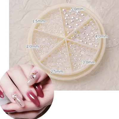 Nail Jewelry Mix And Match Rhinestone Pearl Diamonds - Shop at LoveMi