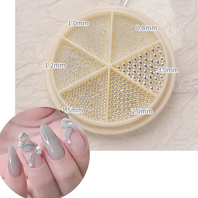 Nail Jewelry Mix And Match Rhinestone Pearl Diamonds G - Shop at LoveMi