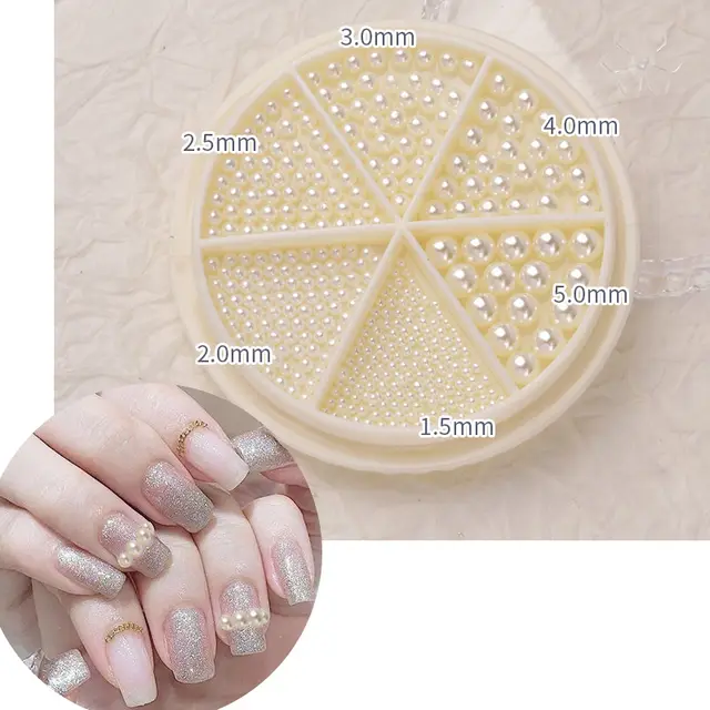 Nail Jewelry Mix And Match Rhinestone Pearl Diamonds J - Shop at LoveMi
